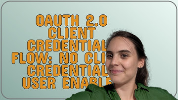 Salesforce: OAuth 2.0 Client Credentials Flow: no client credentials user enabled