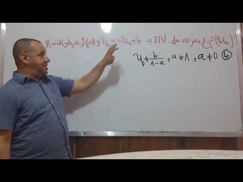 المتتالية المعرفة بالعلاقة التراجعية وحدها الاول والدالة المرفقة لها دالة تالفية وGeoGebra