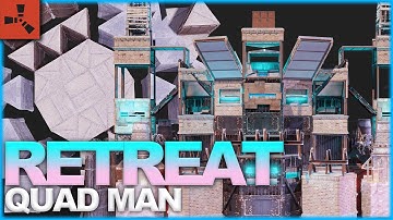 The Retreat - Trio Bunker Base - OFFLINE Tank & ONLINE Raid Ready - RUST Base Designs 2023