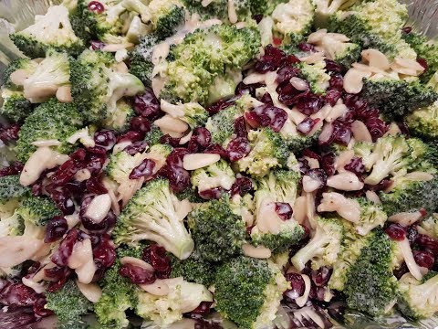 How to make a Cranberry Broccoli Salad.