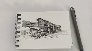Pensketch | Architectural drawing | Sketch book 