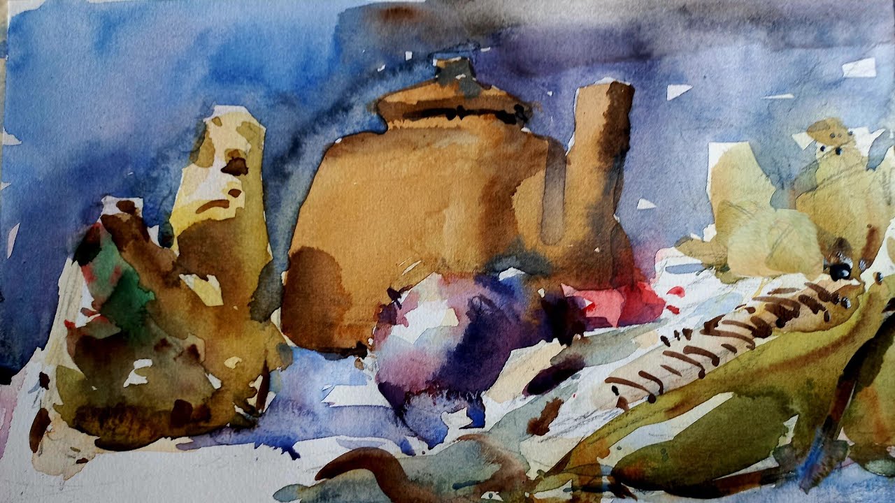 DEMO DE BODEGON EN ACUARELA  | Arte en si