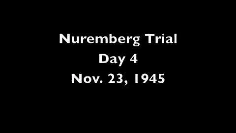 Nuremberg Trial Radio (1945) Day 4 (AP)
