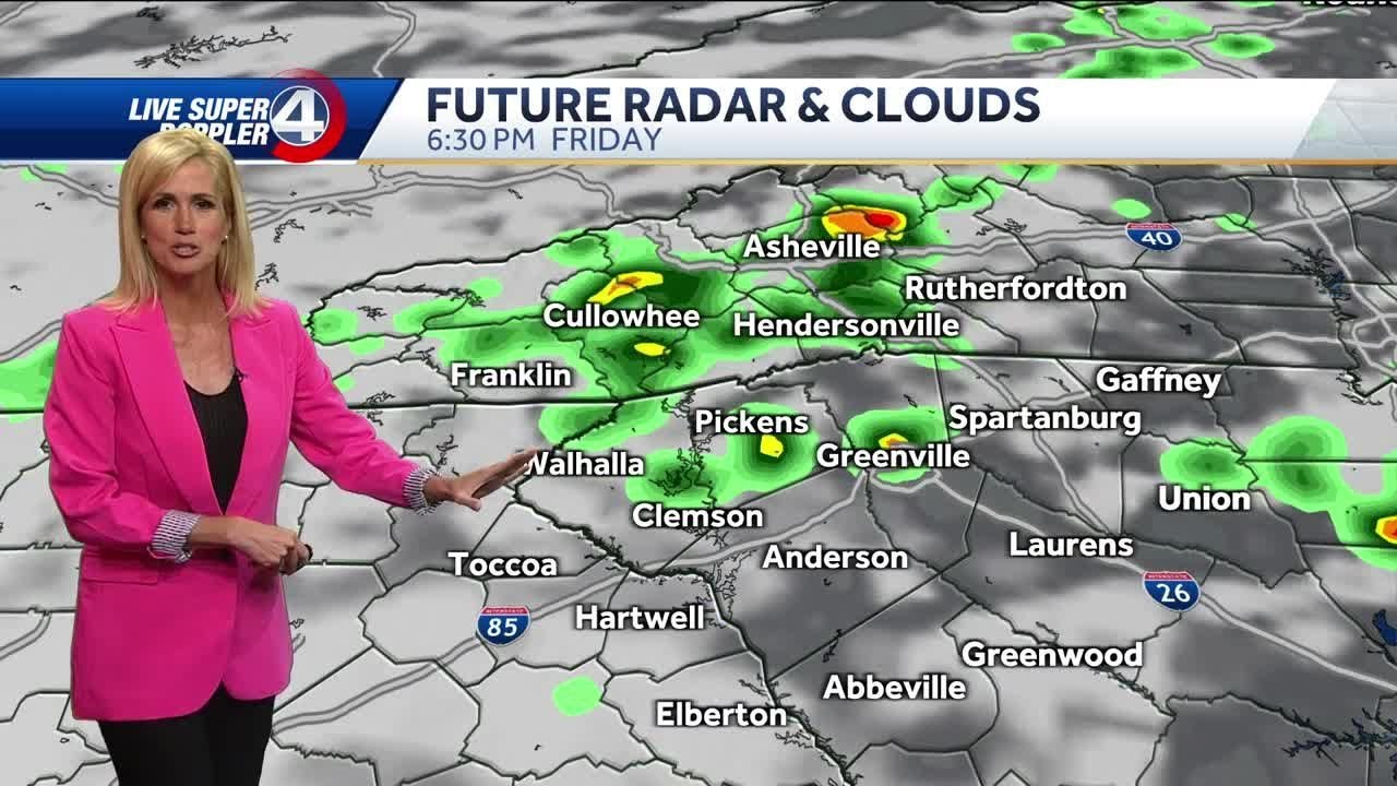 Isolated showers and thunderstorms expected today - YouTube
