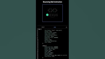 Add bouncing ball animation in web#coding #shorttips #frontend #html #css #javascript #nexusTech
