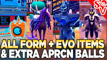 How to Get All Evolution Items, Form Items, & Extra Apricorn Balls  in Pokemon Scarlet and Violet