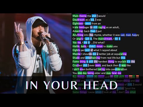 Eminem - In Your Head(2nd verse) | Lyrics, Rhymes Highlighted