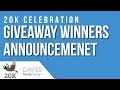 Giveaway Winners Announcement!