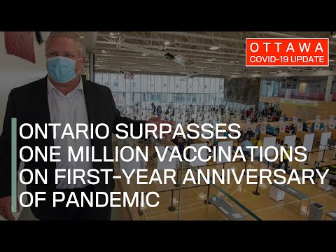 Ottawa COVID-19 Update: Ontario surpasses one million vaccinations