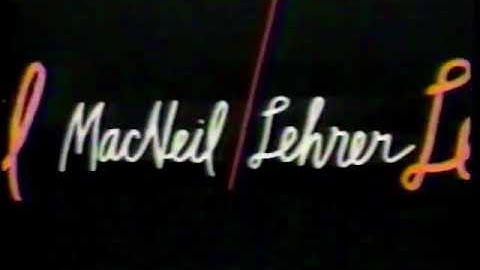 The MacNeil/Lehrer Report Intro Original Overlay (1970s)