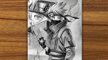 Easy Anime Drawing || How to Draw Kakashi Using Chidori | Easy Drawing Tutorial for Beginners Naruto