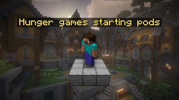 How to make hunger games starting pods in Minecraft (Bedrock Commands)
