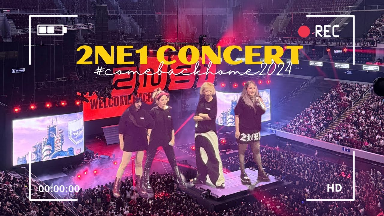 2NE1 Welcome Back Concert Philippines 2024 Fancam | 1 day trip in Manila