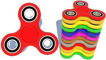 Learn Numbers And Colors With Fidget Spinner For Kids - 3d Learning Video For Toddler