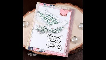 Unity Quick Tip: Creating a Sympathy Card using up Scraps