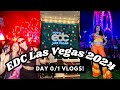 Hotel EDC Check-In, Pre-Party &amp; EDC Las Vegas Day 1 Vlog 🌈