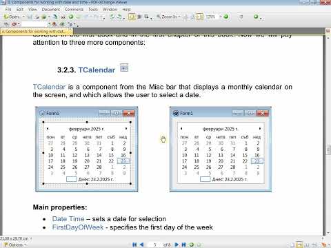 Lesson 21 from my book Introduction to Lazarus IDE - Part II Components for working with date/time 3