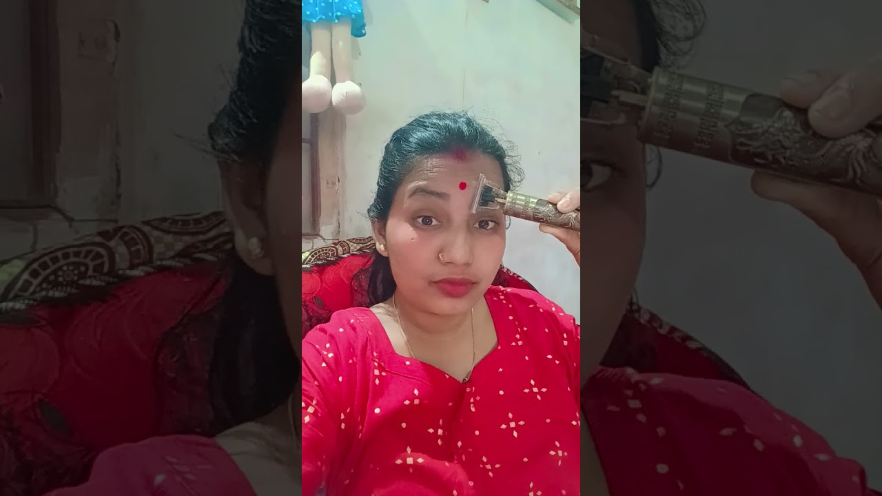 Indian girl eyes brow shaving 👀👁️🤣 