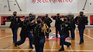 Seaside HS JROTC Unarmed Exhibition Team #2 @ Seaside Internal Drill Meet 2023