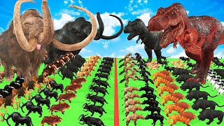 ARBS Prehistoric Mammals vs ARK Prehistoric Dinosaurs vs ARBS Mammoth Animal Revolt Battle Simulator