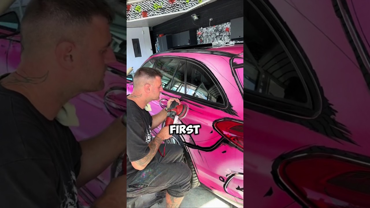 $70,000 cartoon car paint job 😱🎨