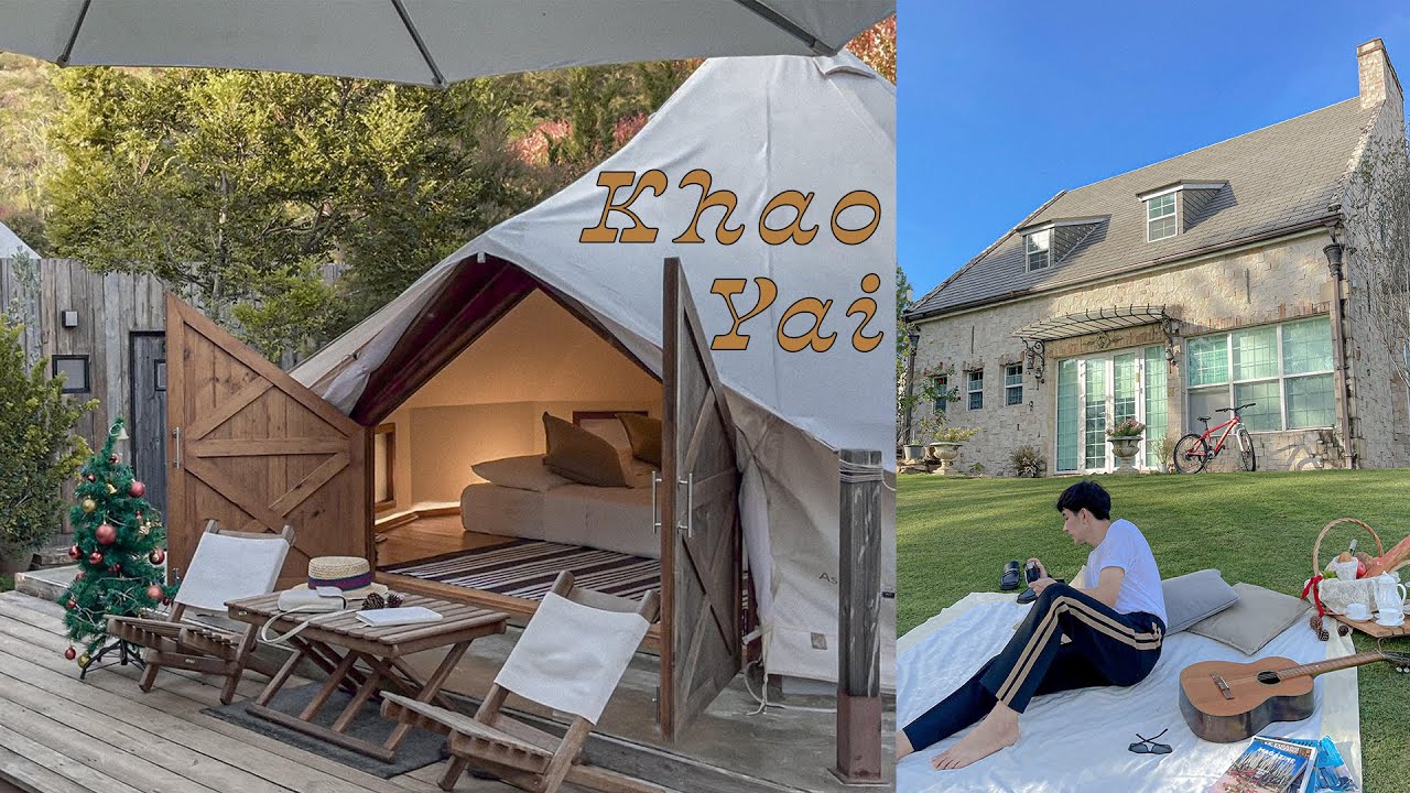 vlog by iPhone12 pro max | เที่ยวยุโรปที่เขาใหญ่ The birder’s lodge camping, La Purinée 🎄🏕