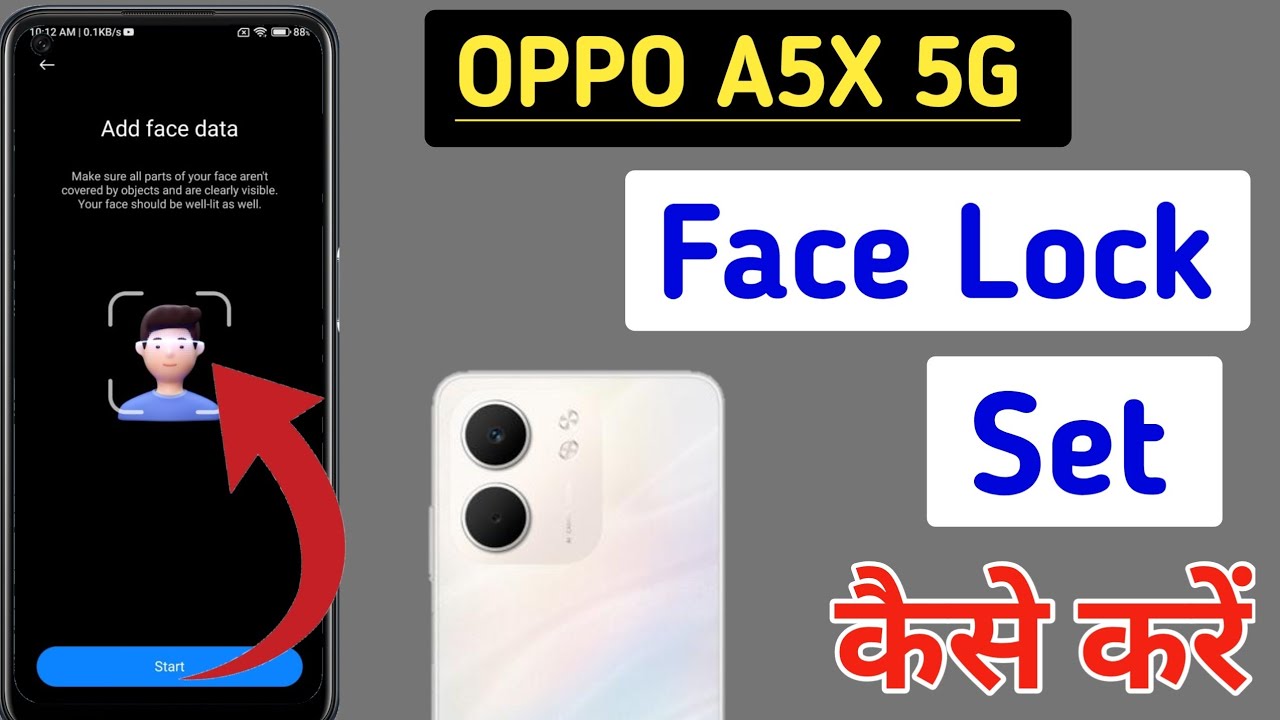 Oppo a5x 5g face lock setting / Oppo 5g me face unlock kaise lagaen / Oppo a5x face lock/face lock