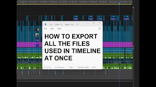 Famous How to Export All Files/Assets In A Premiere Pro Project Profile
