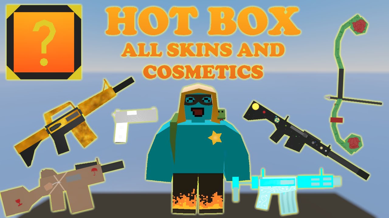 Unturned All hot mystery box skins/cosmetics YouTube