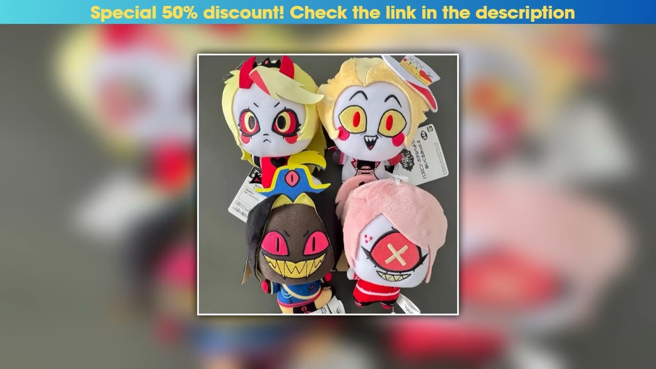 Exclusive 11cm Hazbin Hotel Anime Plush Doll Ornament Soft Adorable Toy Bag Keychain Collectible An