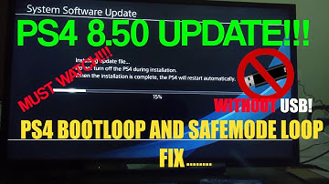 Ps4 8.50 Update | Ps4 Bootloop Fix | Ps4 Safemode Loop Fix | Ps4 Errors Fix without USB