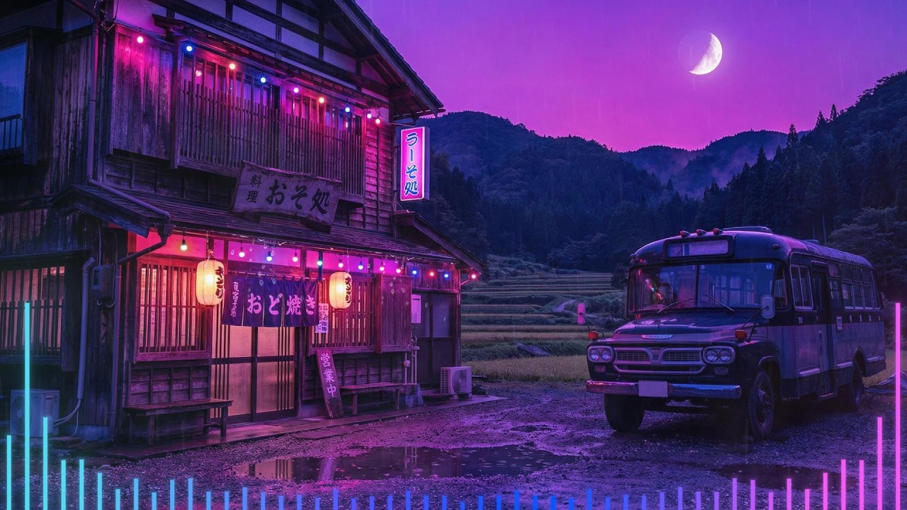 Rainy Night in Japan ☔ Lofi Beats & Rain Sounds for Sleeping Fast, Calm Mind & Anxiety Relief 🌙