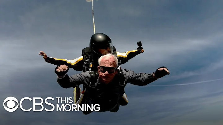 Double amputee goes skydiving ahead of 90th birthday