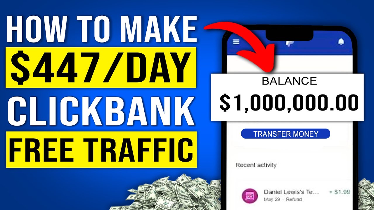 How To Make FREE MONEY On ClickBank Affiliate Marketing With NO EXPERIENCE Using FREE TRAFFIC.
