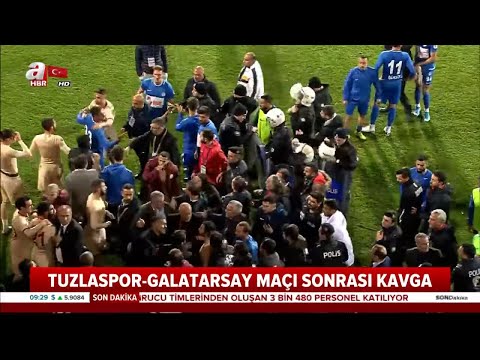 Tuzlaspor - Galatasaray Maçı Sonrası Saha Karıştı! / A Haber