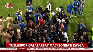 Tuzlaspor - Galatasaray Maçı Sonrası Saha Karıştı! / A Haber | A Haber