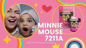 MINI LEGO BUILDS MINNIE MOUSE 7211A LBOYU MY BLOCKS TUTORIAL
