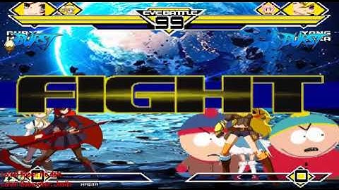 MUGEN - Team Ruby Rose vs Team Yang Xiao Long (by WarioRoundup)