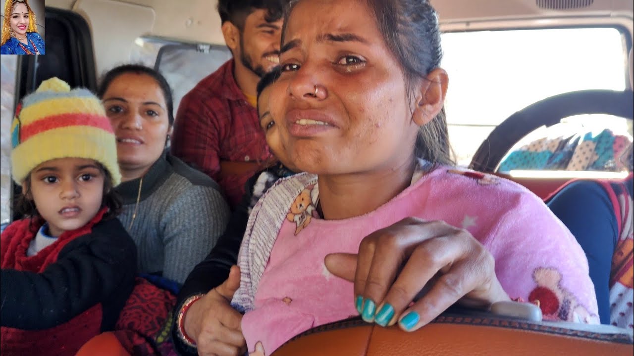 desivlog हिमाचल पहोंचने के बाद बिनि रोने लगी😅बोली पहाड़ ते डर लागै वापिस घर जाउंगी😵Deepak & gurpreet