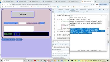 Convertir a Mayusculas todos los campos de una tabla MySql usando UPDATE UPPER y la condicion WHERE