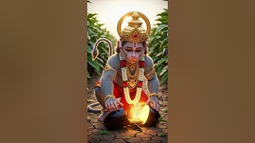“Bal Hanuman is walking in the fields carrying the idol of Shri Ram. Divine Moment | #shorts #viral