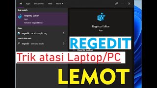 optimalkan performa laptop dengan regedit