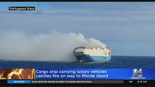 Cargo Ship Carrying Luxury Cars To Rhode Island Is On Fire In Atlantic Ocean