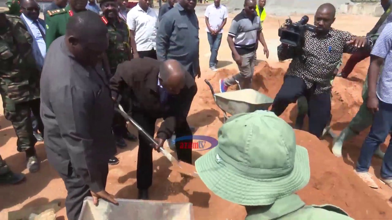 JPM alipotembelea na kukagua maandalizi ya uwekaji wa jiwe la msingi, Ikulu Chamwino, Dodoma