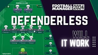 NO DEFENDERS tactic in FM24. Can it work?