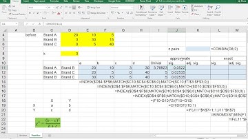 Excel - Post-hoc test for McNemar-Bowker