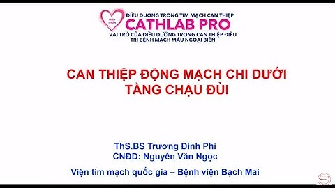 Điều dưỡng trong tim mạch can thiệp
