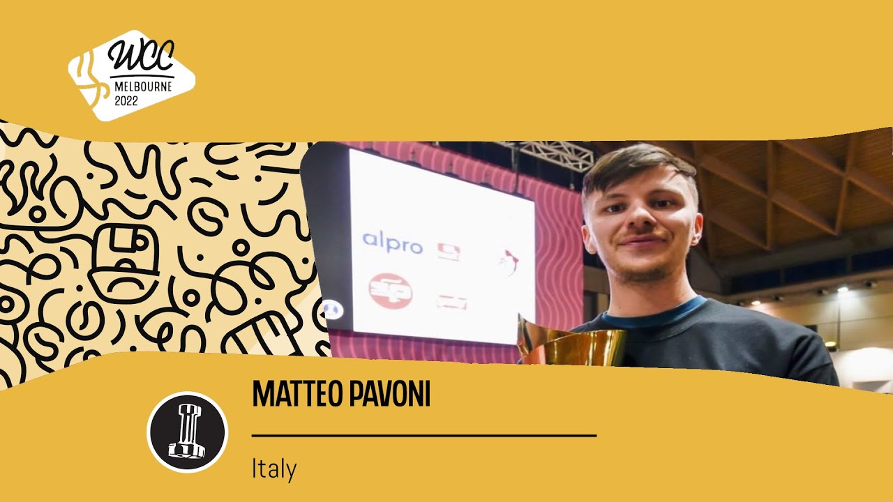 Matteo Pavoni, Italy — 2022 World Barista Championship: Round One