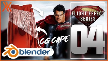 How to make a Blender cloth simulation | CGI Superman cape VFX tutorial
