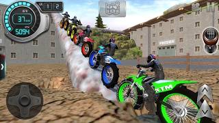 Motocross Dirt Bike Stunts | Natural Impossible Bikes Racing | #games | Android Gameplay screenshot 1
